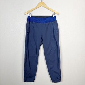 Patagonia Size 12 Womens Organic Cotton Twill Caliza Rock Pants Grey Blue